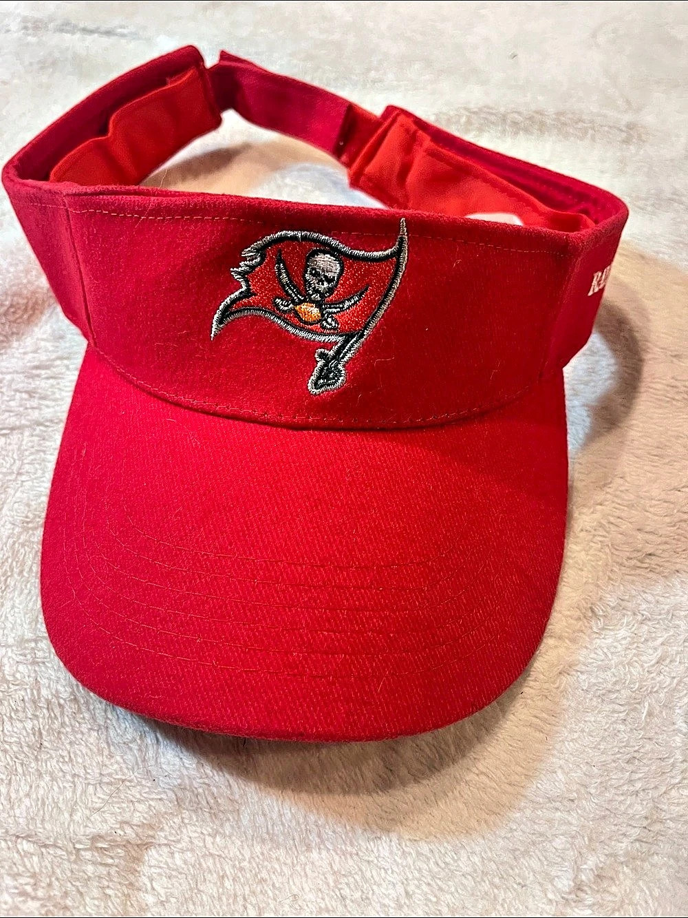 Tampa Bay Buccaneers Men's Red Visor Raymond james